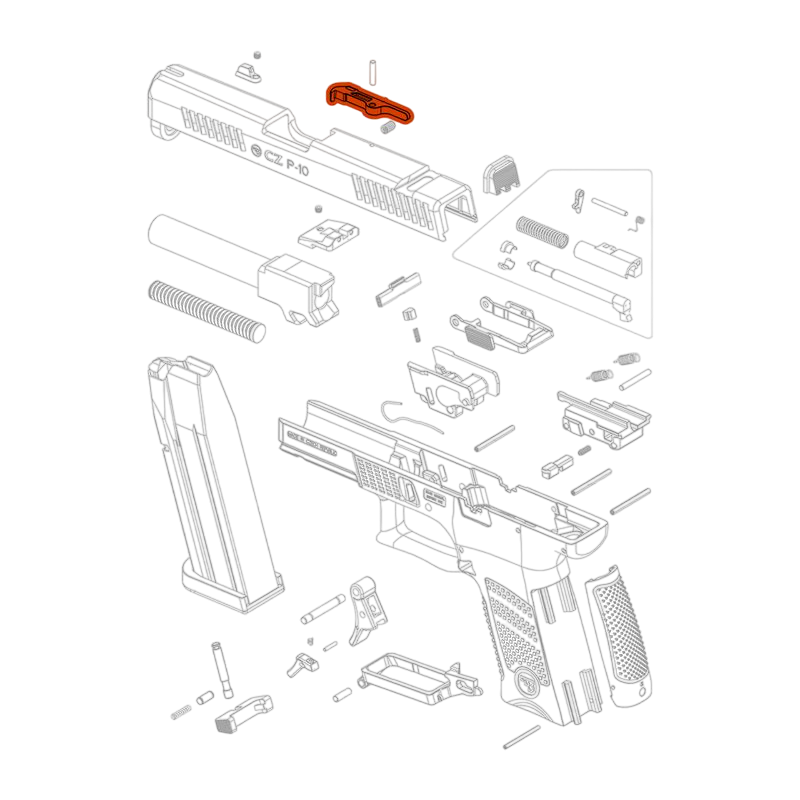 Екстрактор для CZ P-10 S / C / SC / F