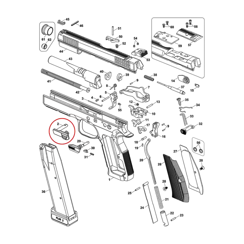 Затворна затримка для CZ Shadow 2