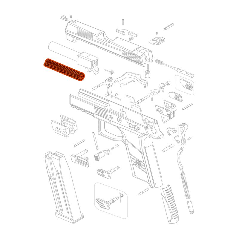 Зворотня пружина для CZ P-07 / P-09 C NOCTURNE