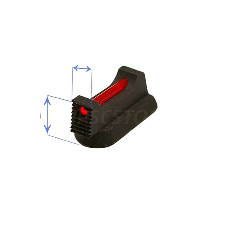 Мушка оптоволоконна 1мм від Eemann Tech для CZ 75, CZ SHADOW 2 (Висота : 7.5 mm - Ширина: 2,4 мм)